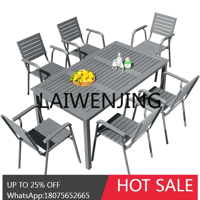 

RWJ Outdoor Leisure Courtyard Outdoor Garden Leisure Outdoor Iron Table and Chair Combination