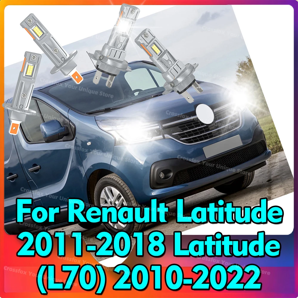 

2/4x светодиодные фары 6000K 30000LM для Renault Latitude 2011-2018, Latitude (L70) 2010-2022, 2012, 2013, 2014, 2015, 2016, 2017