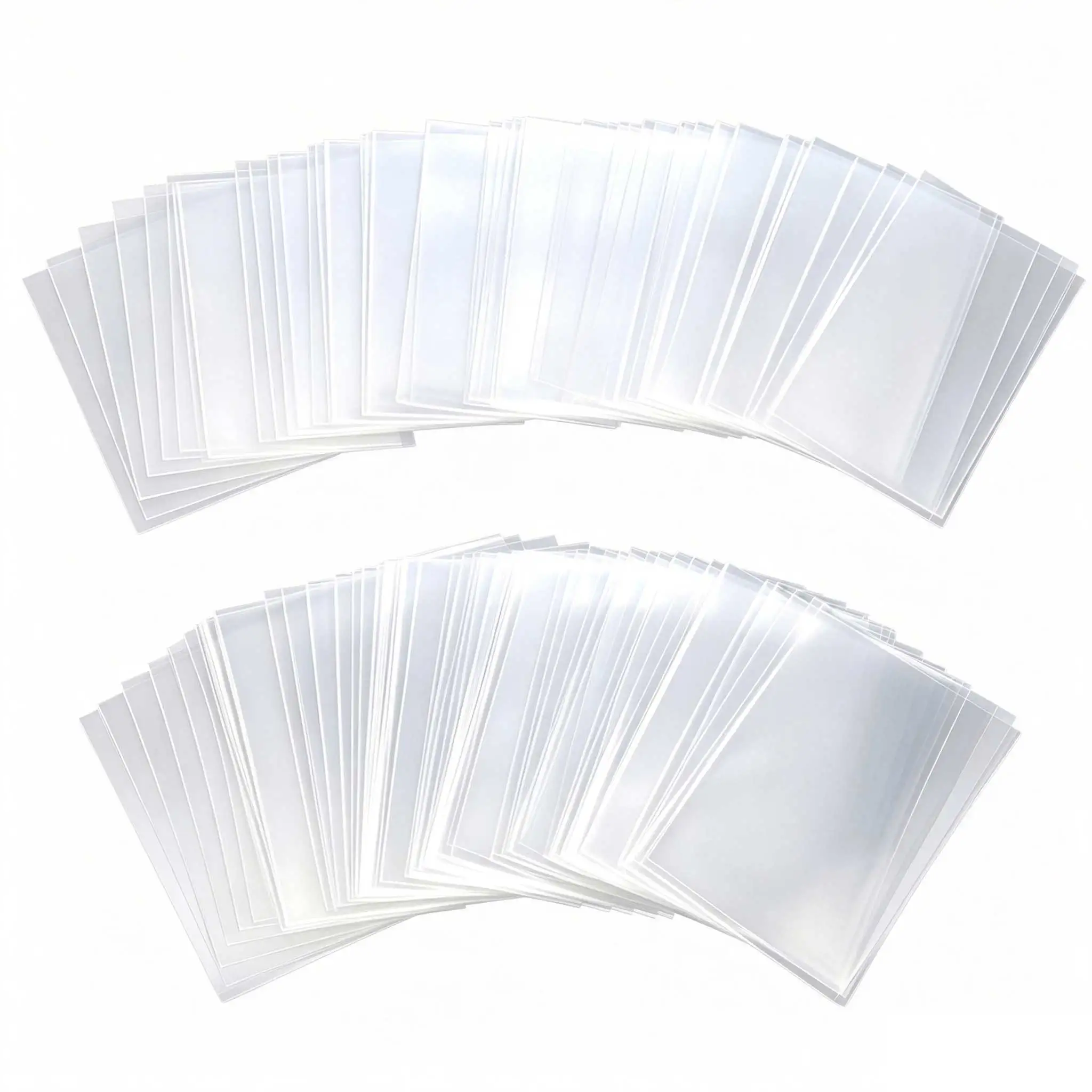 100-500PCS Clear Card Sleeves 61×88mm, Transparent Protective Films for MTG TCG Sports Cards Collectible Preservation GYH