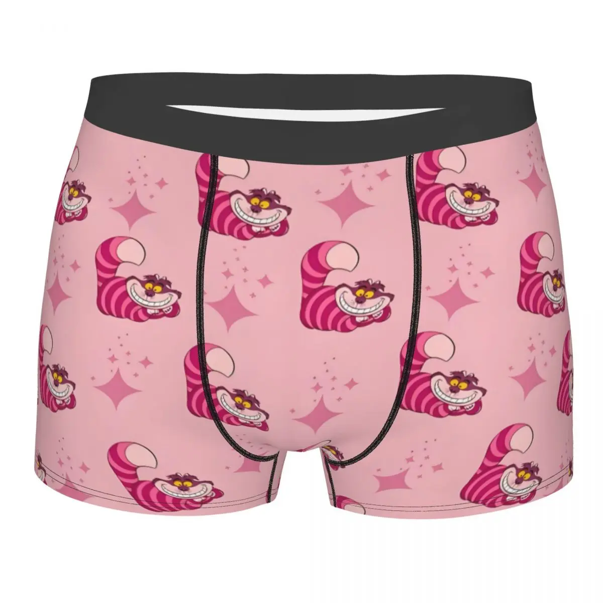 

Нижнее белье с героями мультфильмов «Чеширский кот», мужские эластичные трусы-боксеры «Алиса в стране чудес», шорты, мягкие трусы для мужчин