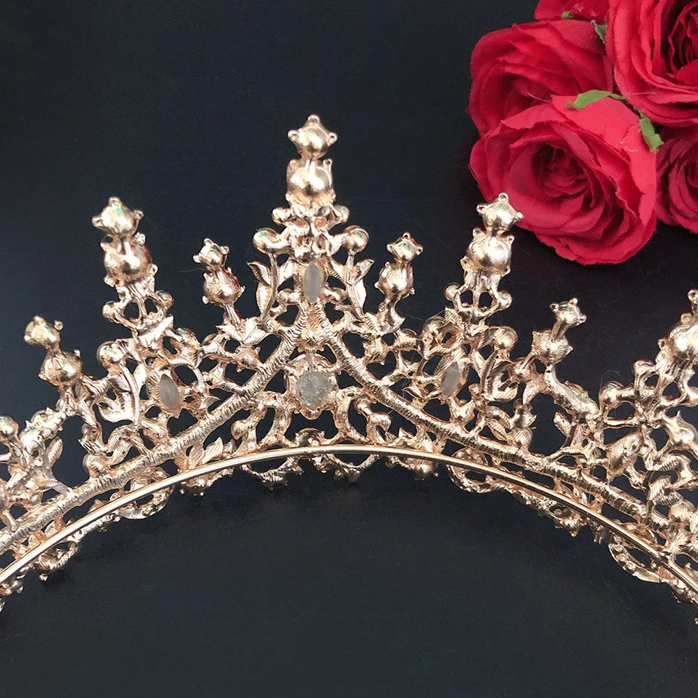 

Elegant Rhinestone Tiara Crown for Women Wedding Bridal Headdress Birthday Valentine Anniversary Party Hair Accessory Gift