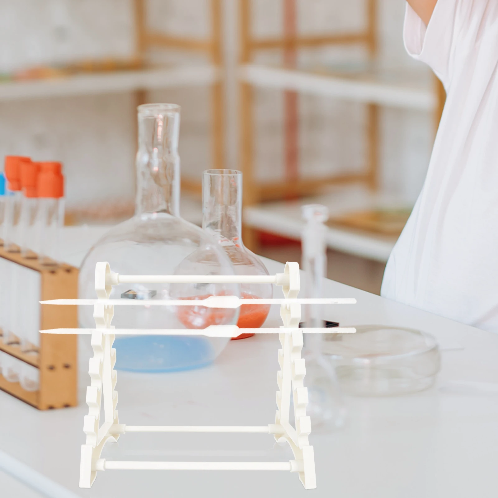 

Test Tube Rack Dropper Thermometer Stand Holder Storage Pipette Support Laboratory Certificate