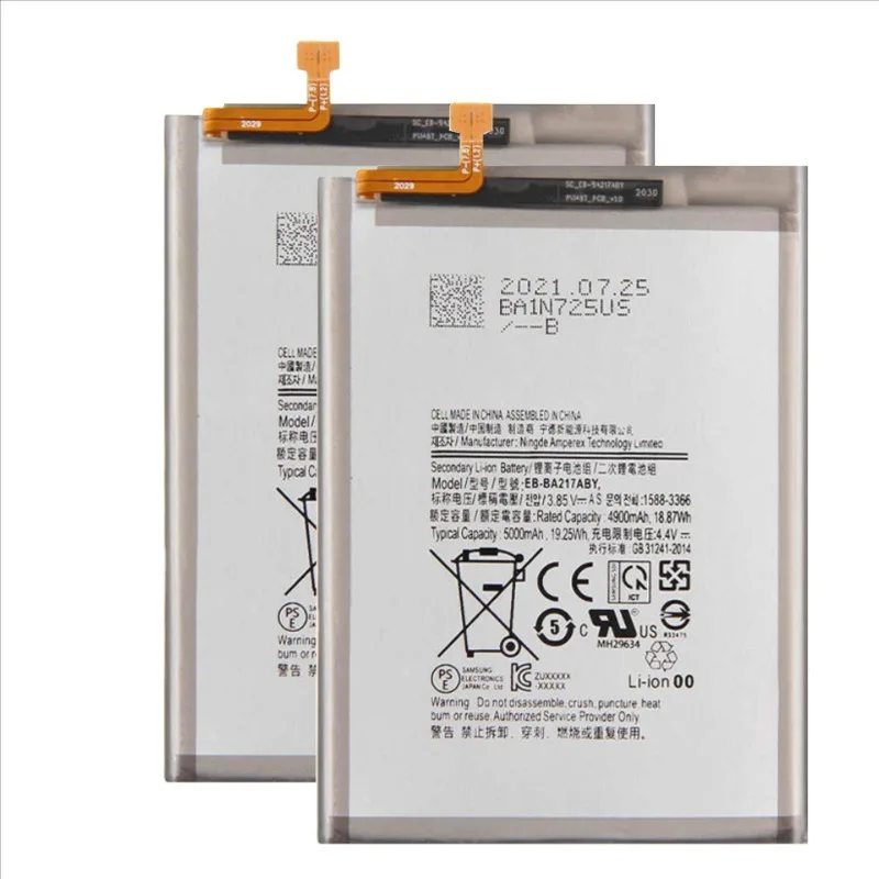 New High Quality Replaceable Battery 5000mAh For EB-BA217ABY Phone Battery for Galaxy A21s A13 4G SM-A217F / A12 SM-A125F