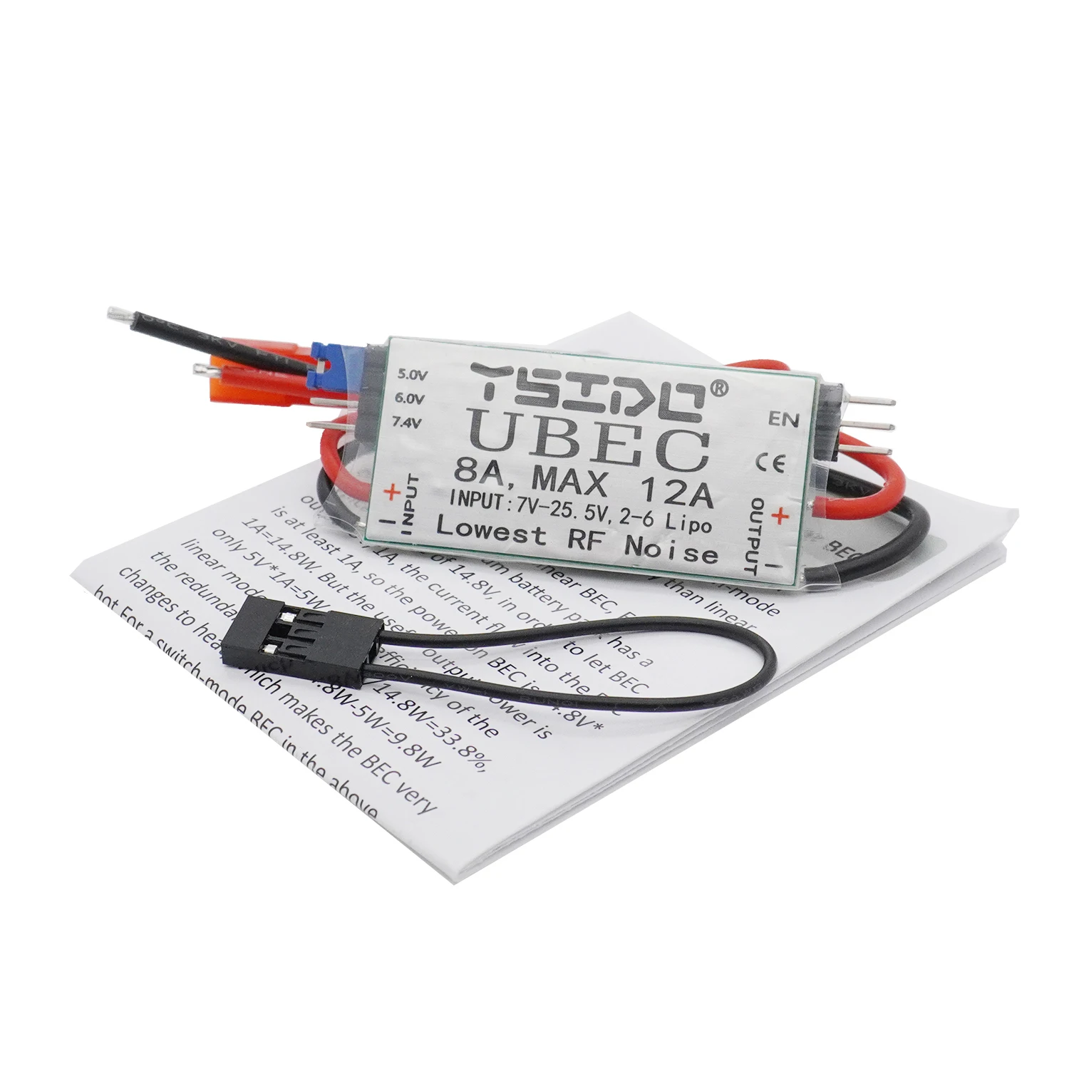 YSIDO 4A 6A 8A UBEC 5V 6V 7.4V Switch Mode BEC Voltage Stabilizer for Hobbywing BECRC Airplanes Car Boat Battery Accessories