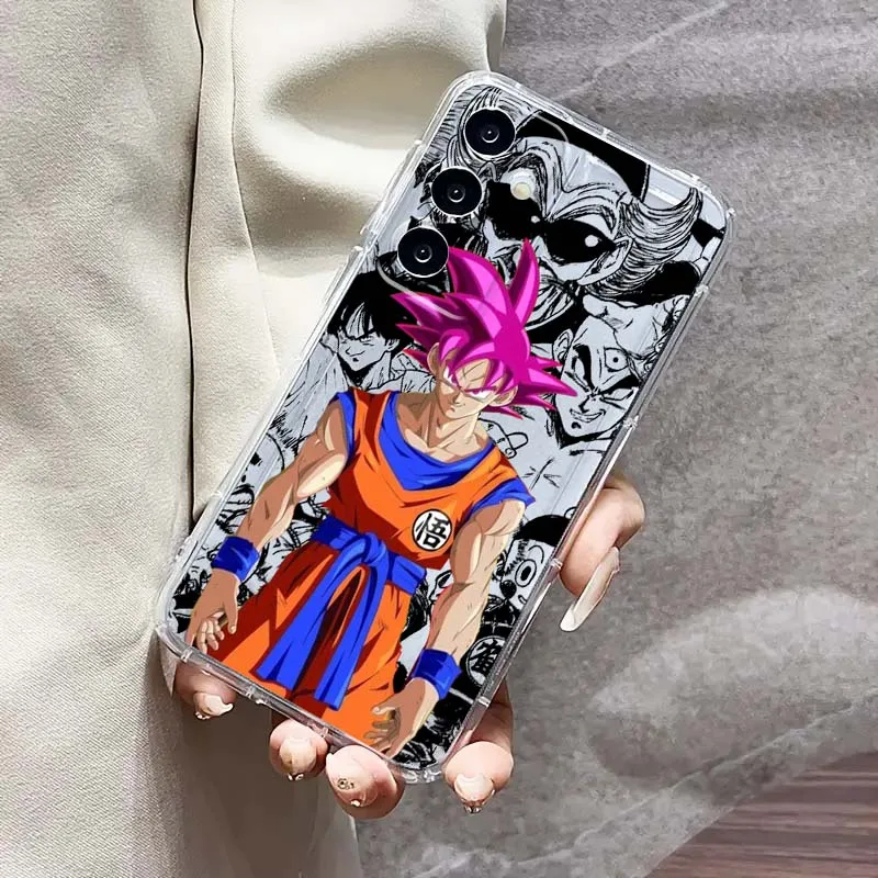 أنيمي كول D-Dragones B-Balls جراب هاتف لسامسونج غالاكسي S25 S24 S23 S22 S21 S20 حافة زائد الترا FE 5G غطاء ناعم شفاف