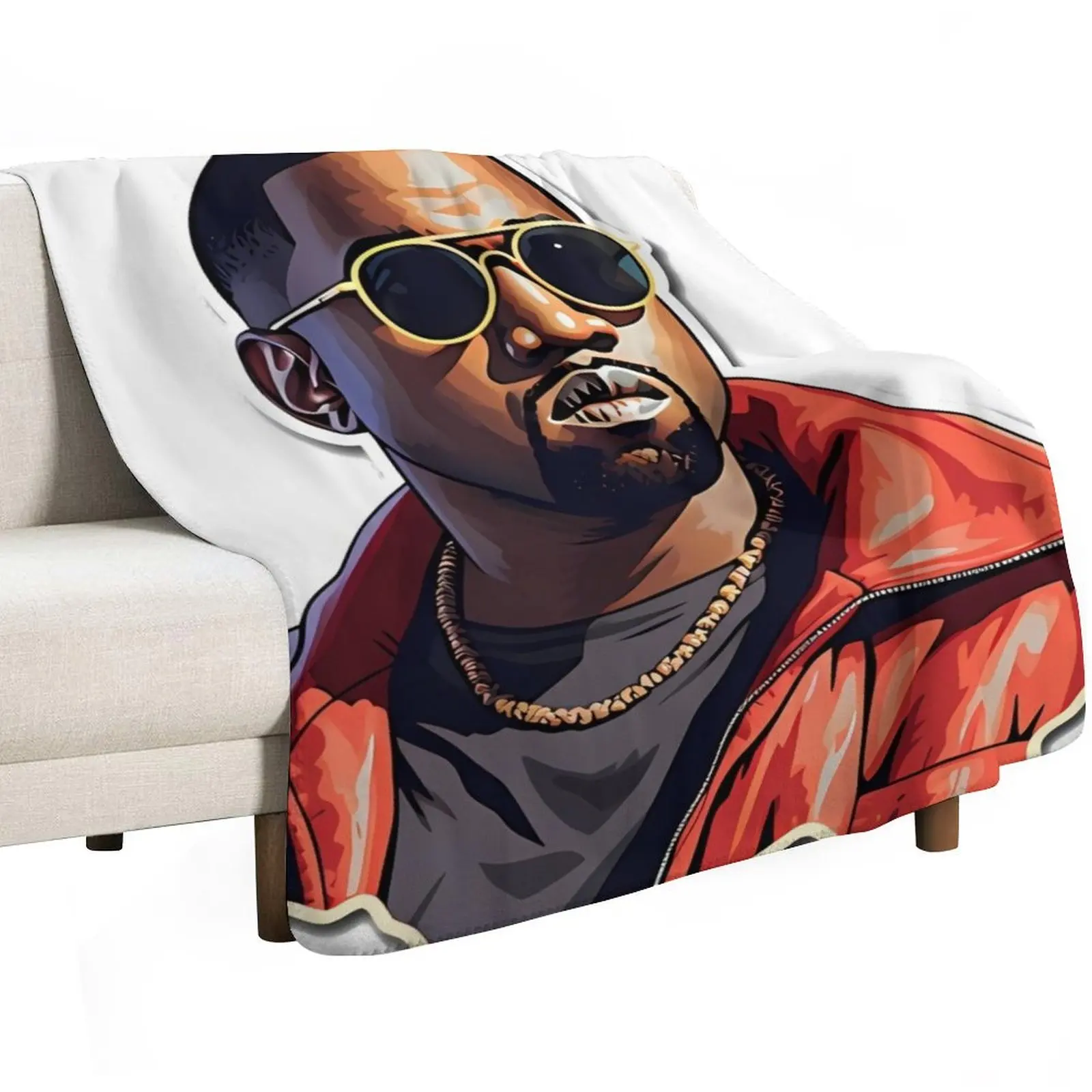 

kanye west Throw Blanket Nap Softest Beach Blankets