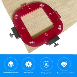 Corner Radius Routing Templates Routing Rounded Corners Router Bit Templates for Engraving Woodworking C66