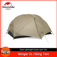 Naturehike Mongar UL Ultralight Camping Tent Double Layer Portable Backpacking Hiking Tent 1-2 Person Tent Outdoor Equipment