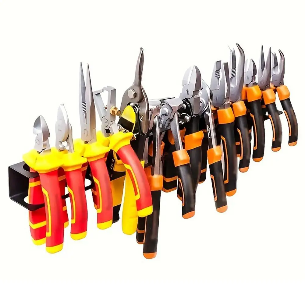 Wall-mounted 14-hole Hardware Tool Storage Rack Hammer/pliers/screwdriver Manual Tools Integrated Storage Base Stand