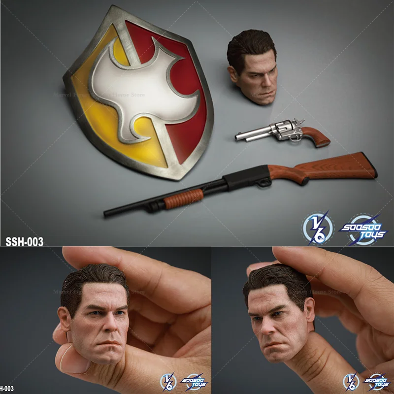 متوفر في المخزون SOOSOOTOYS SSH-004 1/6 مقياس جون رئيس نحت مجموعات الإكسسوارات للدمى 12 بوصة مجموعات الجندي ألعاب #1