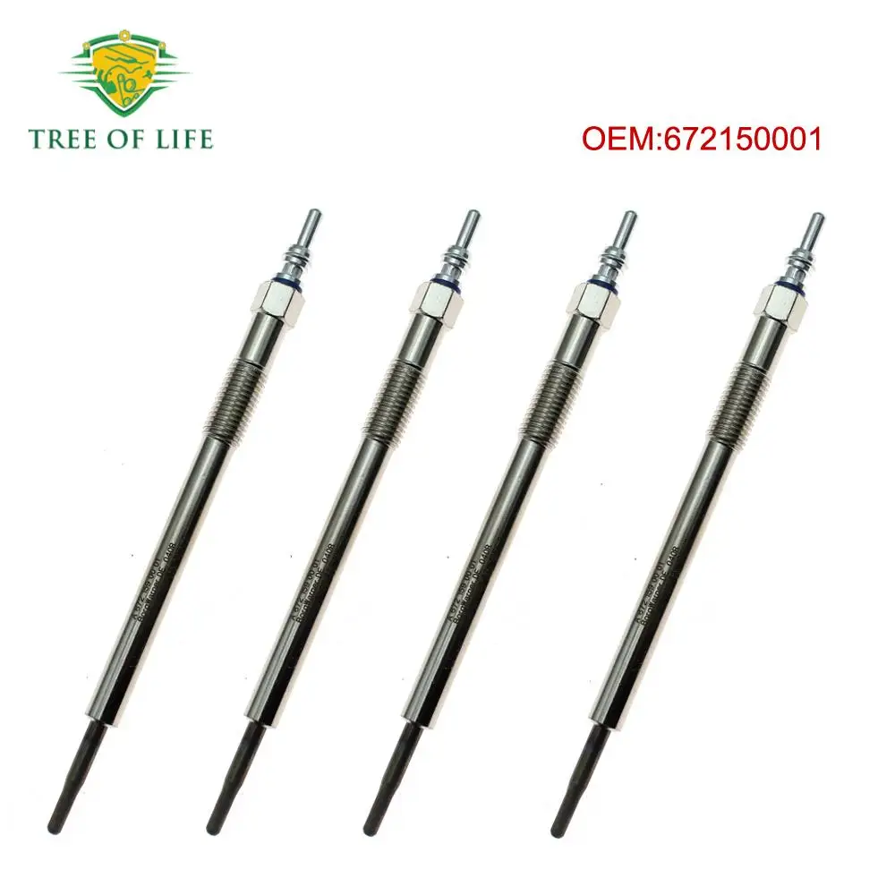 1/2/4/8X New Glow Plug A6721590001 6721590001 For Ssangyong Rodius II Korando C New Actyon D22F 2.2 2015+