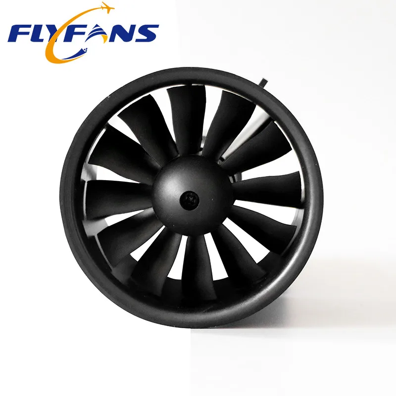 64mm ducted Fan 12 blades 6S version 2840-2300KV motor for RC fixed wing model aircraft Airplane can match with 40A ESC