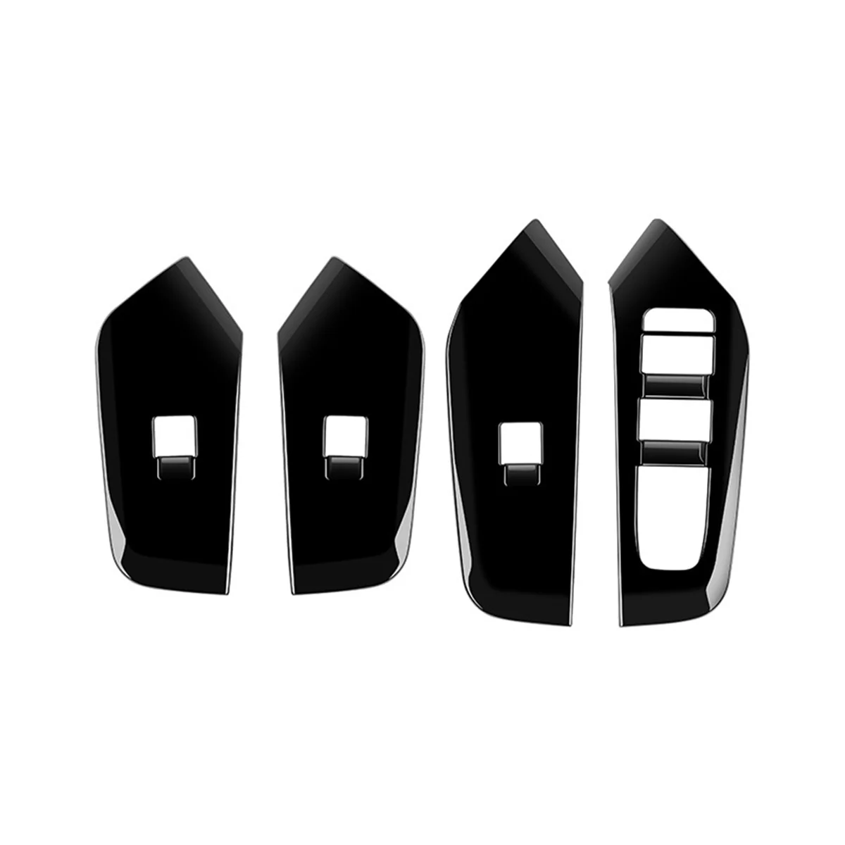 

Car Bright Black Window Glass Lift Button Switch Cover Trim Door Armrest Panel for Toyota Prius 60 Series