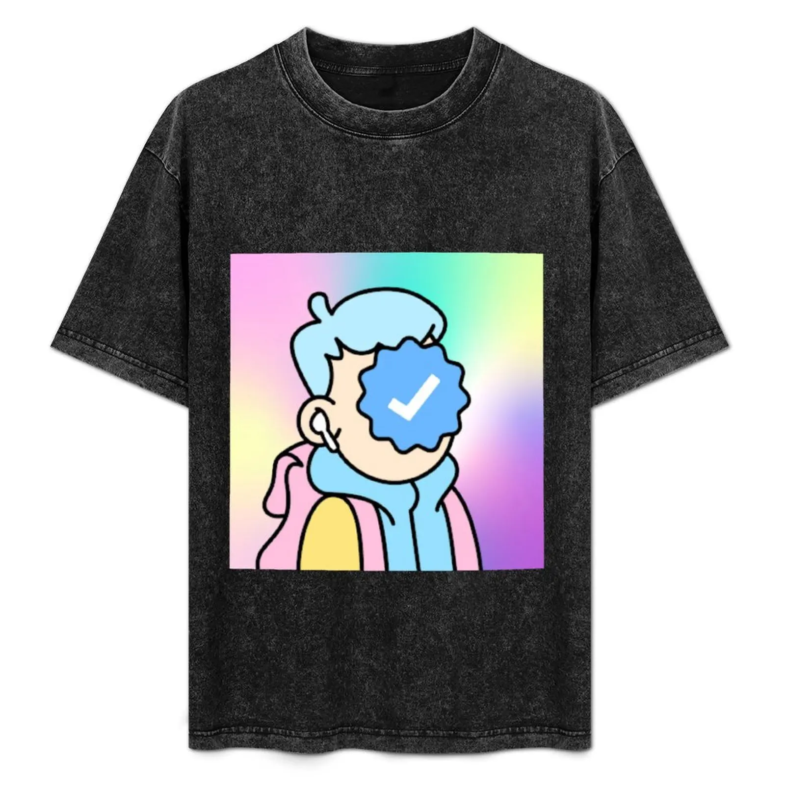 Verified Doodle Man T-Shirt Classic Graphic Short Sleeve Top