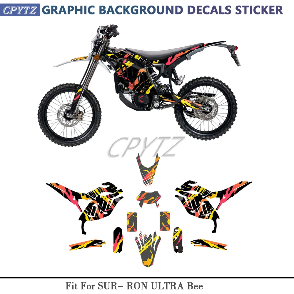 Fit for SUR- RON ULTRA Bee Graphics Special thickened decal body cover imitation scratch protection crystal Glossy Film Stickers
