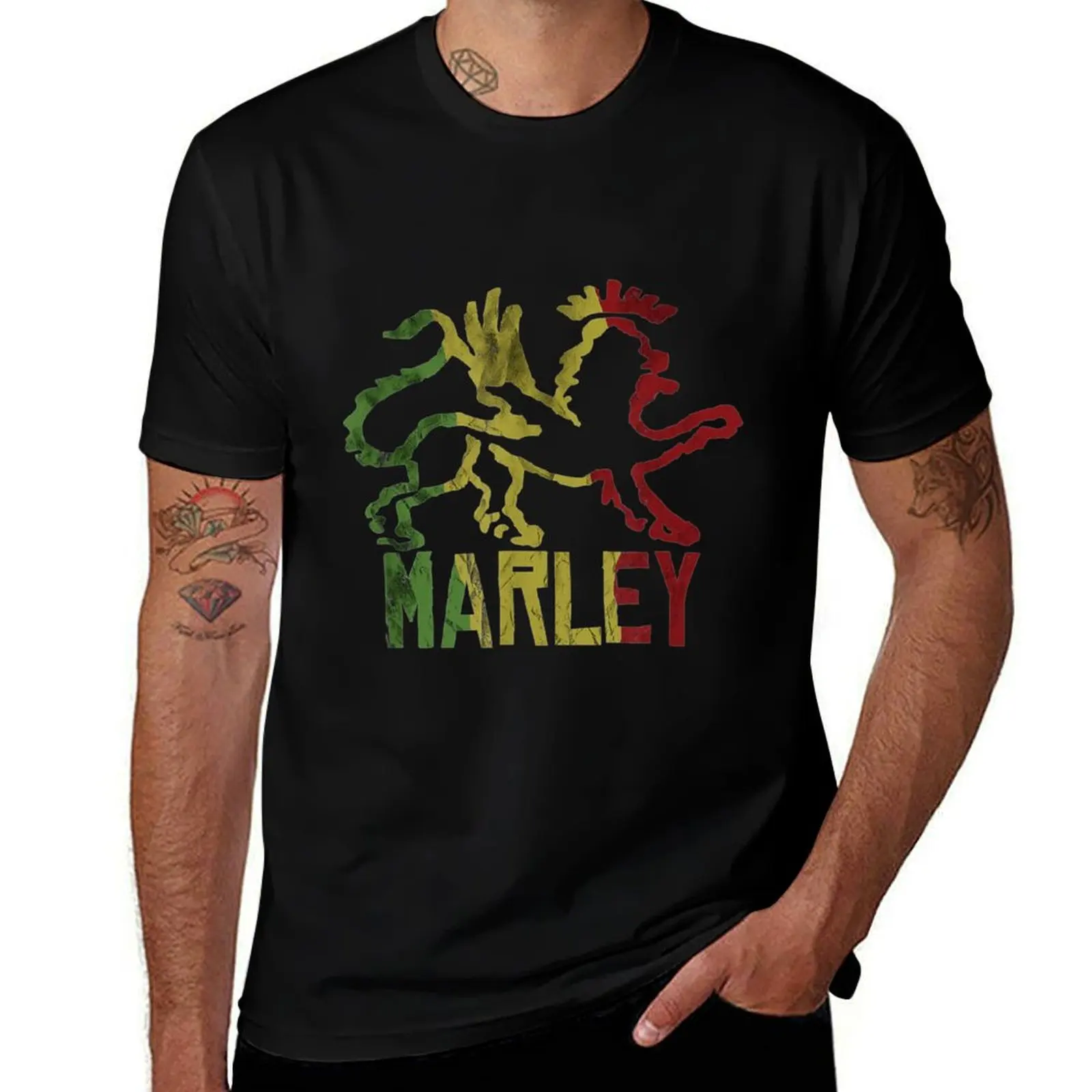 

Ziggy Marley - Rasta Lion - Tuff Gong - Official Merch T-Shirt man t shirt graphic cotton t shirts man 100% T-Shirt