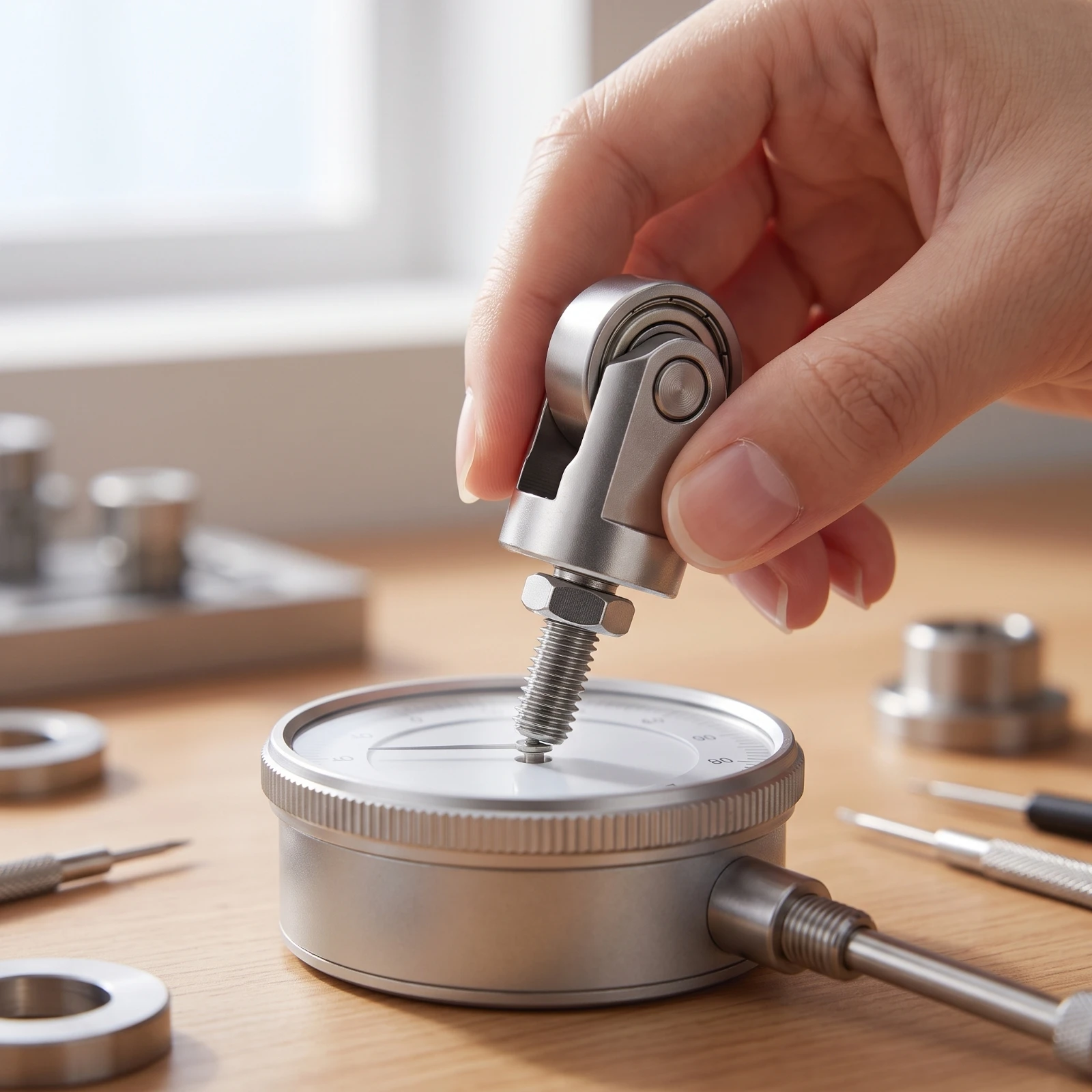 Roller Head with Threaded Stud Wear-Resistant Bearing Roller with Hex Nut Cam Follower Bearing High Precision Hardware