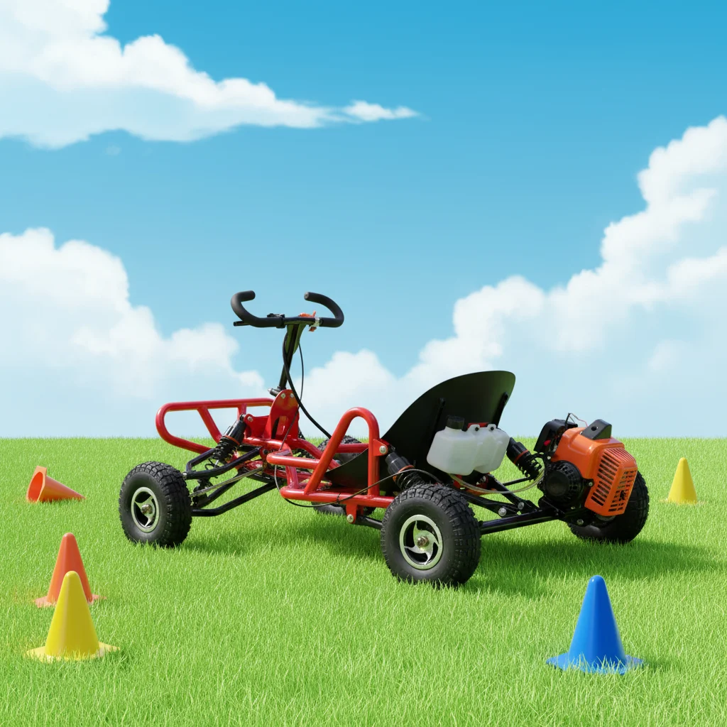 

Mini Pedal Go Kart for Kids Outdoor Racing Petrol Drift Buggy Kart with 208cc for Off-Road Use