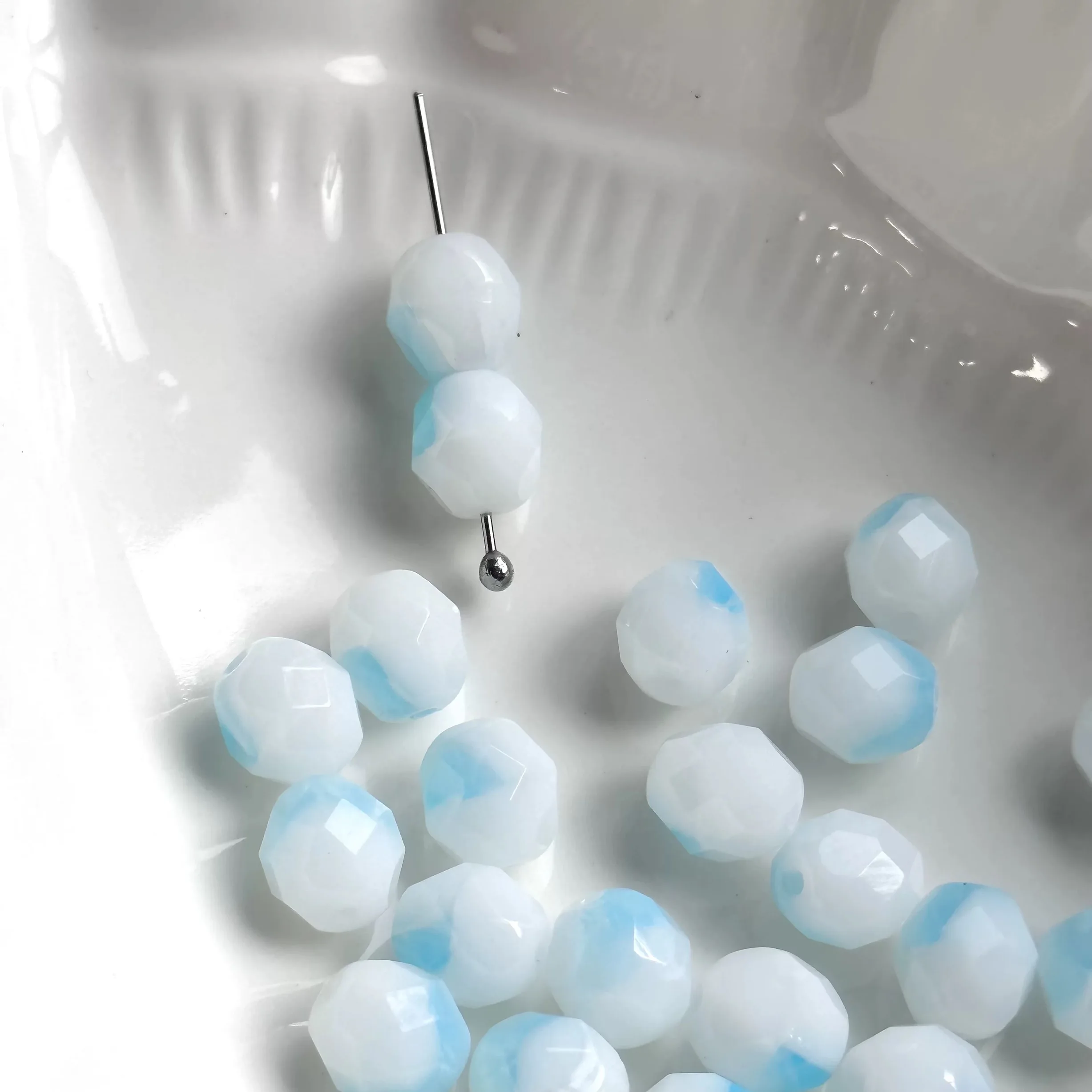30pcs   8mm Hand beadeds DIY jewelry necklace earrings bracelet accessories image 4