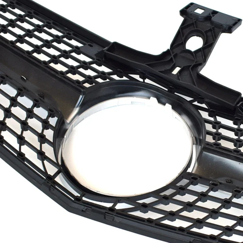 Replacement Diamonds Style Front Grille for 2007 - 2014 Mercedes C Class W204 S204 C204 C180 C200 C220 C250 C300 C350 - view 5