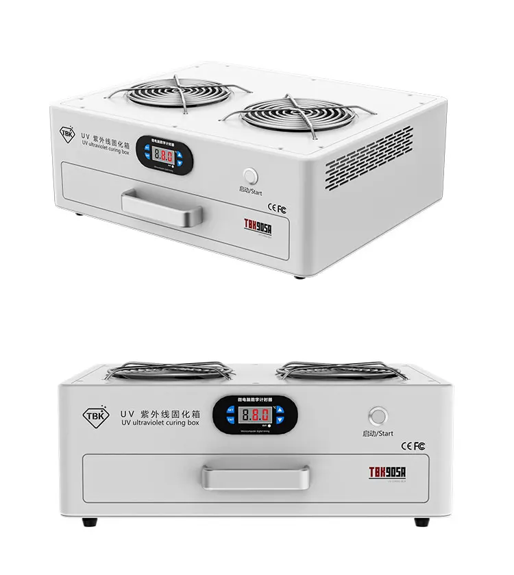 

TBK 905A Professional UV Curing Machine for Phone Glass Repair, Fast & Efficient Drying