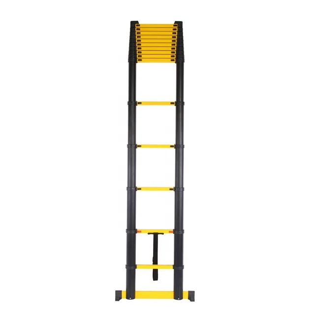 

Желтая телескопическая лестница с мягким закрыванием, 12,5 футов EN131-6:2019
