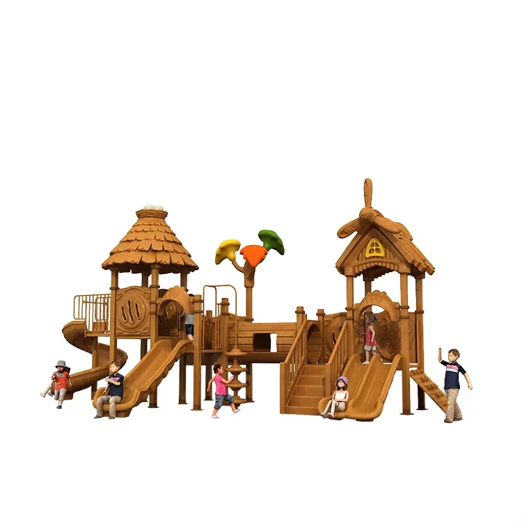 Outdoor Play Ground Equipment Plastic Toy Tube Slide Equipment Outdoor Playground