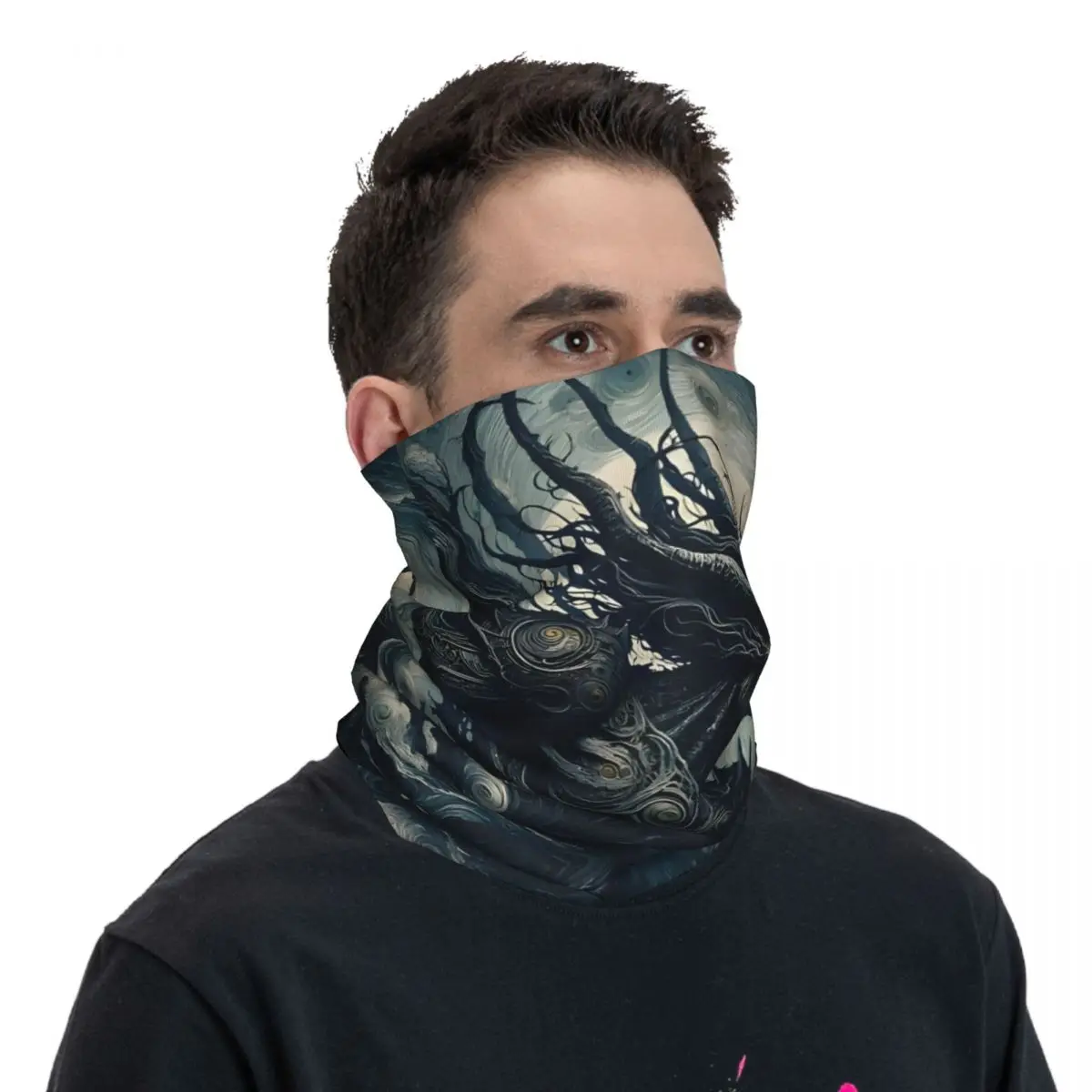 Grappige B-Zwarte Mythe Wu Kong Bandana Nek Gaiter Motorcross Gezichtsmasker Bivakmuts Wandelen Unisex Volwassen Winter