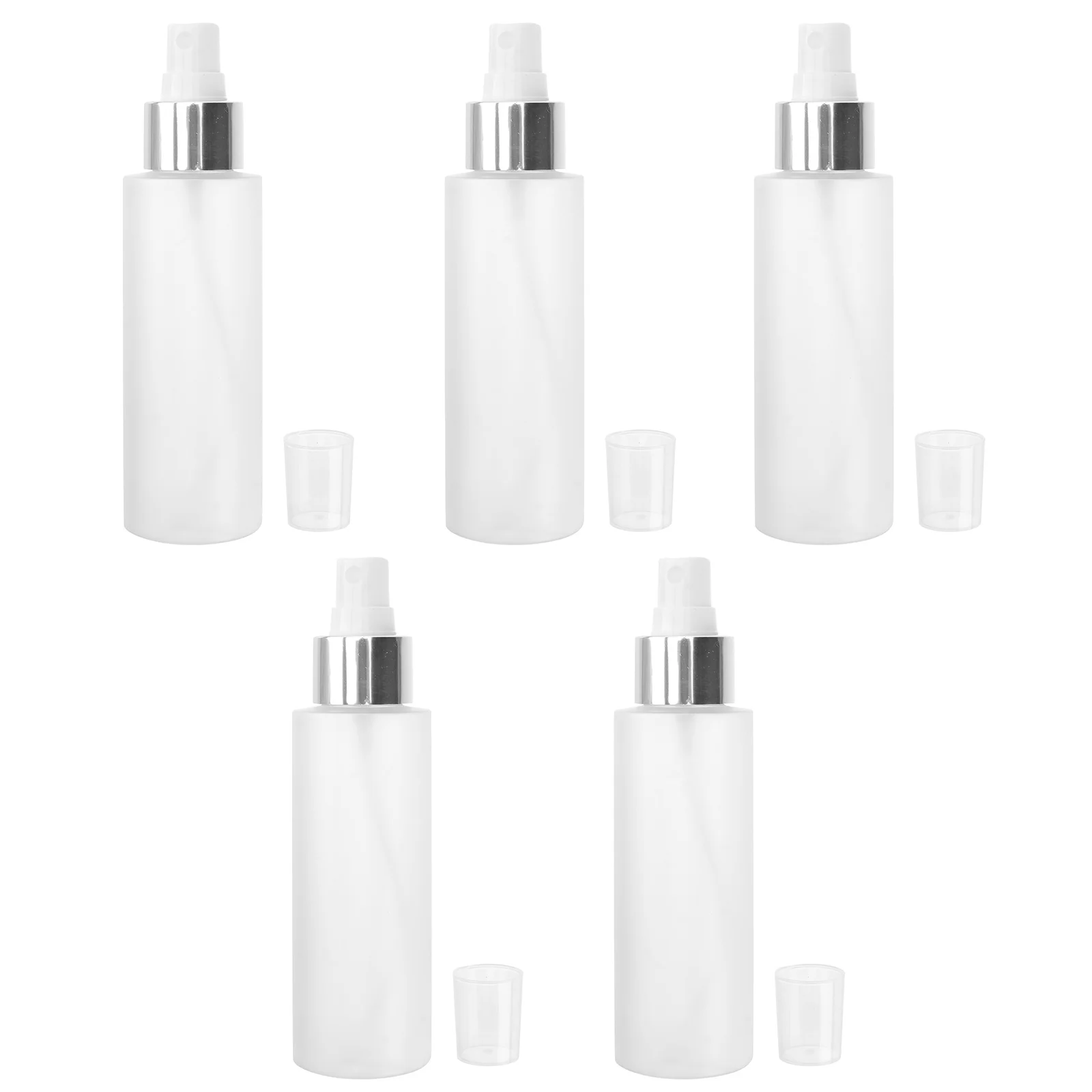 

5pcs 100Ml Portable Spray Bottles Durable Multi-Purpose Essential Oil Perfume Dispensing Containers Toner Lotion Cream Skin Care