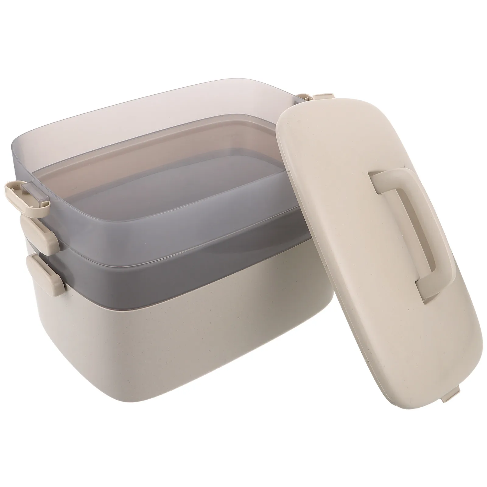 

3 Tier Medicine Box Portable Supply Organizer Large Capacity Transparent Plastic Storage Case Family Emergency Medicine