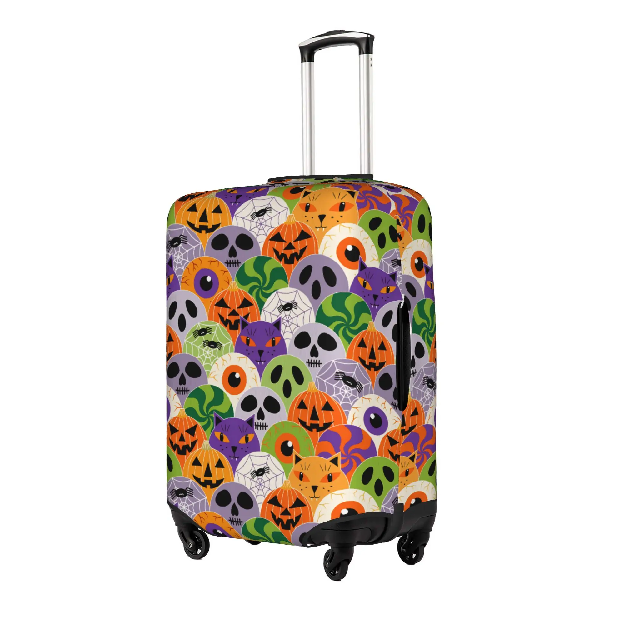 Pumpkin Halloween in Bright Classic  Luggage Cover Cute  Suitcase Protector Covers Suit For 18-32 inch