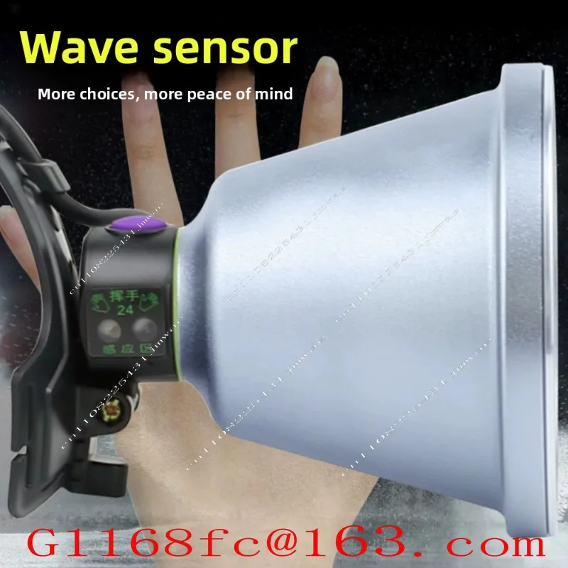 16 Core Strong Bald Head Light Super Bright Outdoor 12V Fishing Head Wearing Light