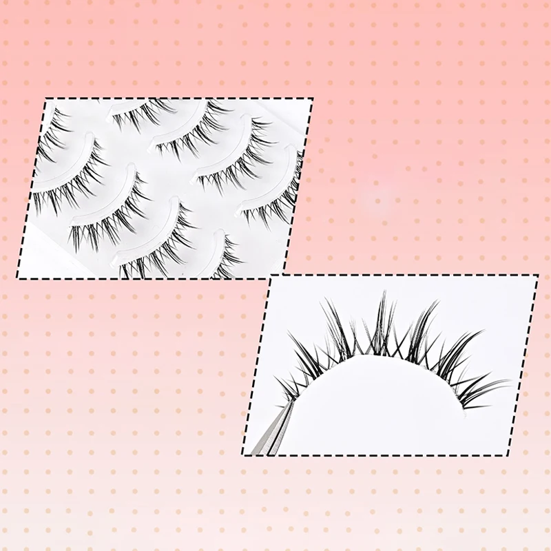 مجموعة رموش صناعية من صندوق واحد، مكياج رموش فردية منفوشة، لمسة نهائية ناعمة وطبيعية #5