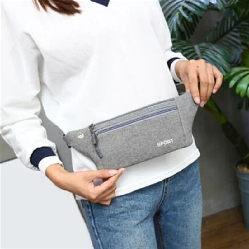 Useful Fashion Waterproof Canvas Women Phone Bag Waist Bags