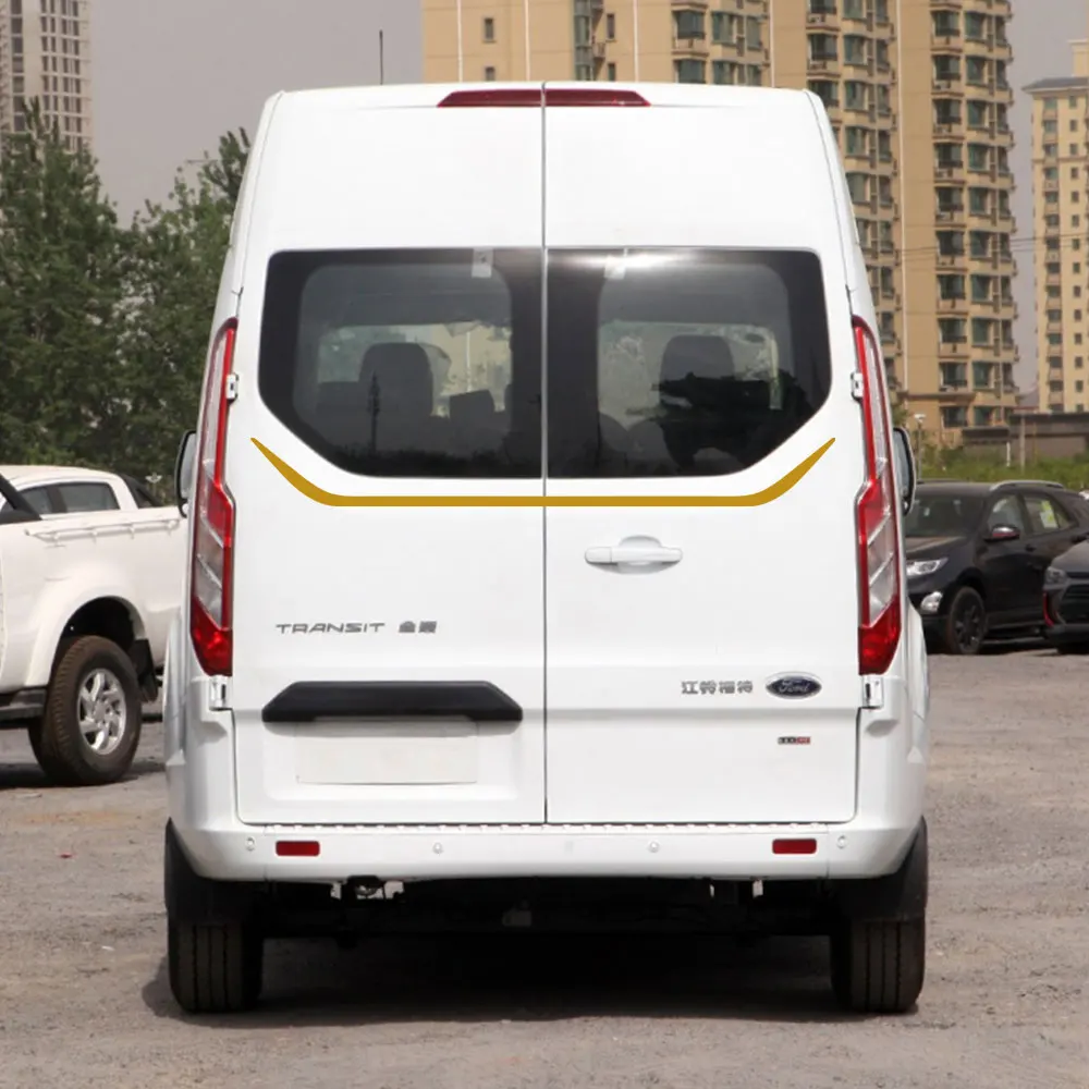 Car Rear Door Stickers Vinyl Film Decals For Ford Transit Connect Accessories Tuning Camper Van Line Graphics