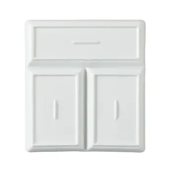 白色瓷質分隔托盤,微波爐和洗碗機適用,長方形,可用於盛裝水果、蔬菜、肉類和起司等食物,也可用於烤箱。 10 最佳銷售 可愛的托盤 - №2