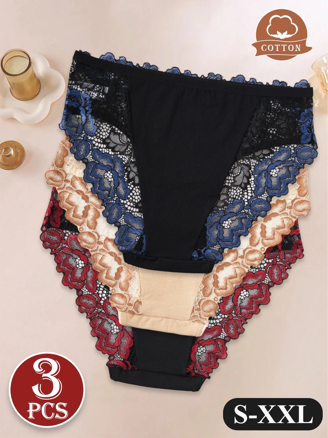 Thumbnail 3 - #25 Latest Womens Lace Trim Comfort Panties Updates