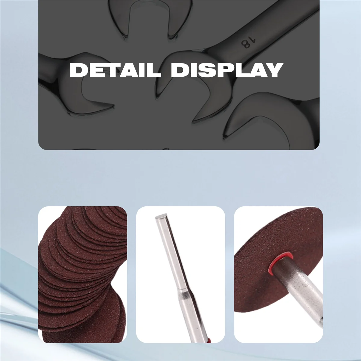 라운드 커팅 디스크 그라인딩 휠 세트, 직경 25x6mm, 다크 브라운 1, 36 개