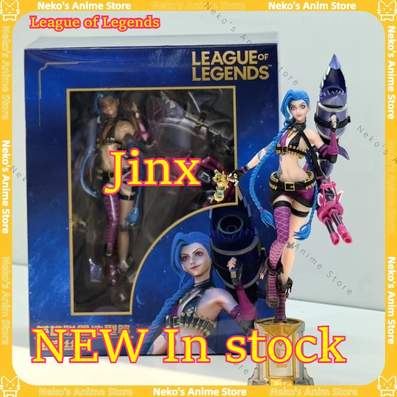 

【In Stock】League of Legends CMGE Collaboration Jinx 3D Style Pen Anime Model Trendy Toys Desktop Doll Collectibles gift figure