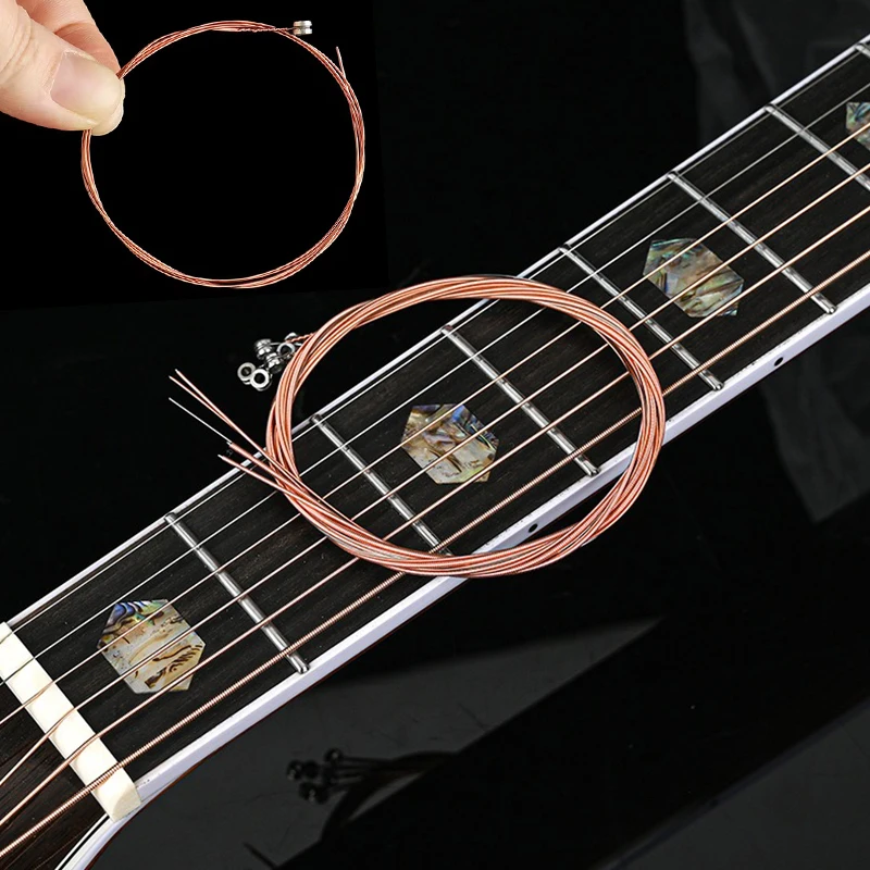Copper Guitar Strings with 3 IN 1 Guitar String Change Tool Multifunction Replacement Parts Set Musical Instrument Accessory ZYF