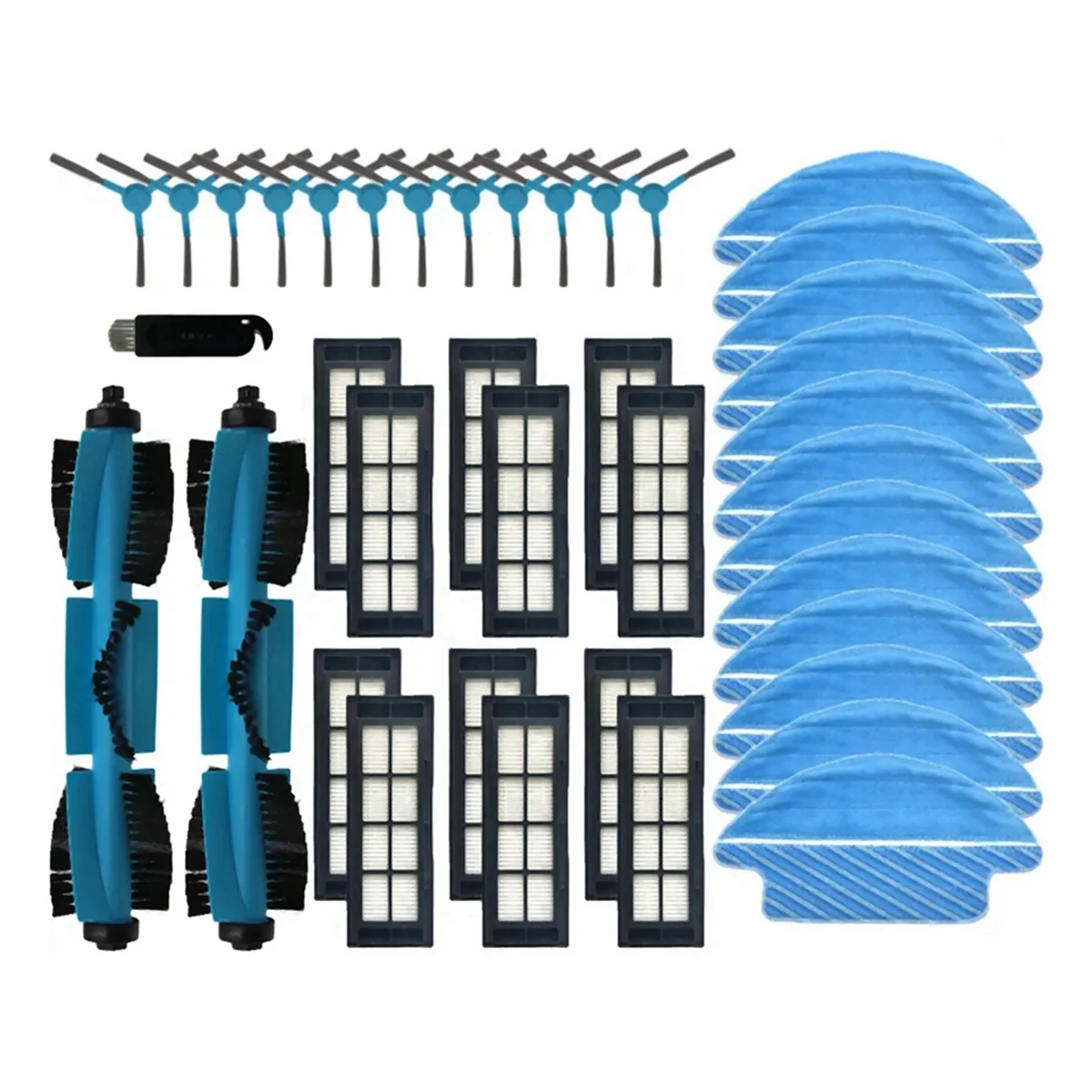 

Для 1X VXVC03 робот-пылесос основной ролик боковая щетка Hepa фильтр швабра тряпка аксессуары замена