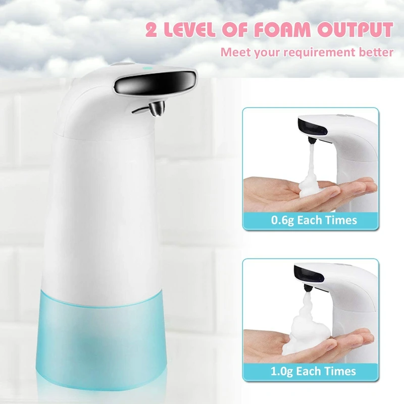 250Ml Automatic Soap Dispenser, Touchless Infrared Foaming Soap Dispenser Hand Free Countertop Soap Dispensers Automatic