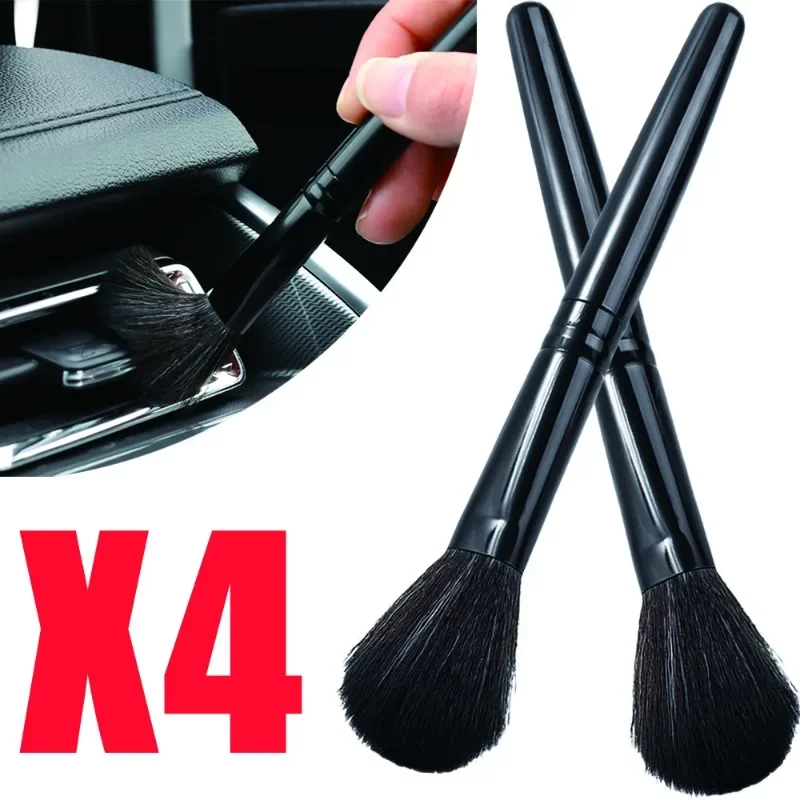 

Car Detail Brushes Ultra-Soft Bristles Cleaning Brush Car Interior Detailing Duster Dashboard Vent Long Handle Cleaning Brushes