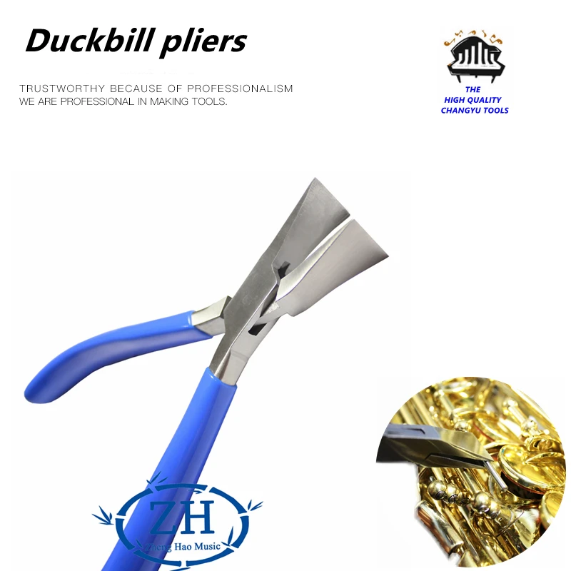 Saxophone Flute, clarinet Repair Tools, Large Duckbill Pliers, Key Adjustment, Pull Out Key Shaft Flat Nose Pliers