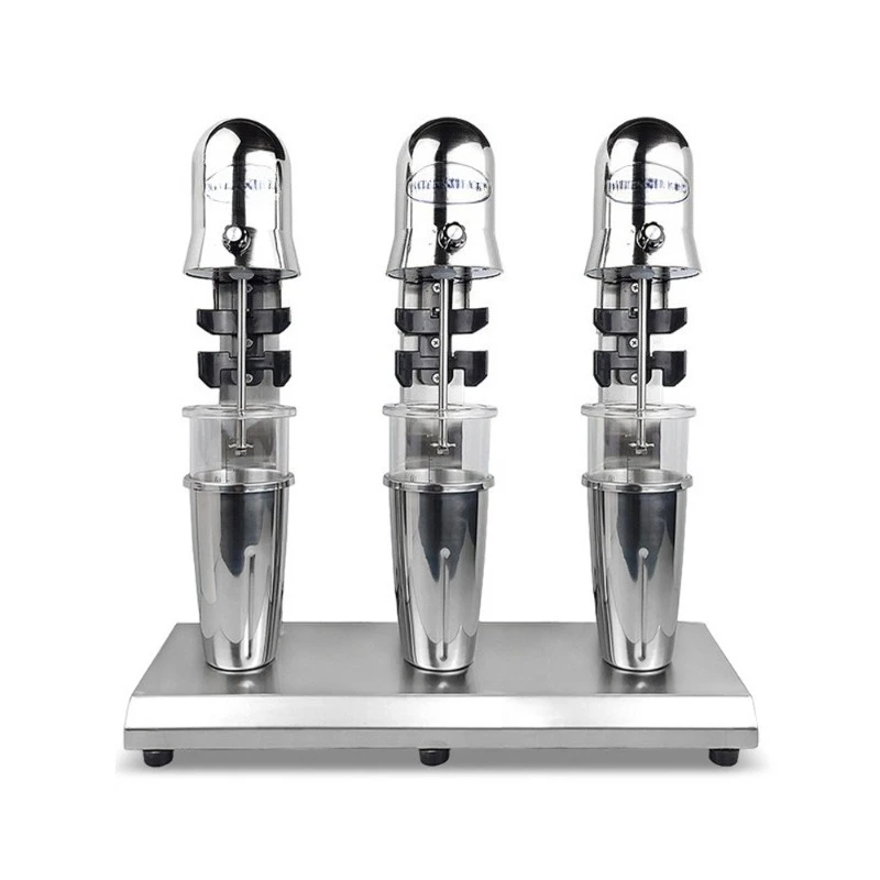 

Milk tea shop three-head milkshake machine automatic milk froth blender electric milk cap machine