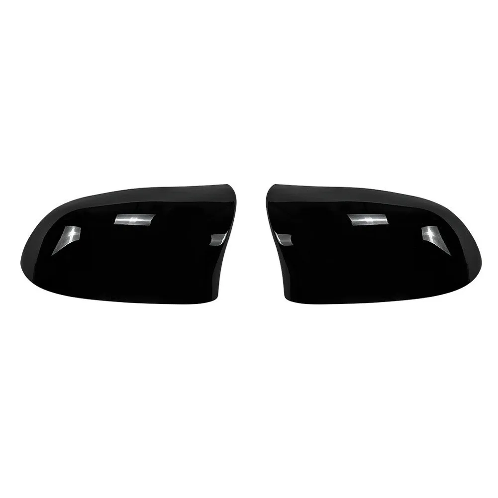 2 Pcs Piano Black ABS Rear View Mirror Cover Trim Shell For BMW X3 X4 2014-2018 Car Exterior Accessories