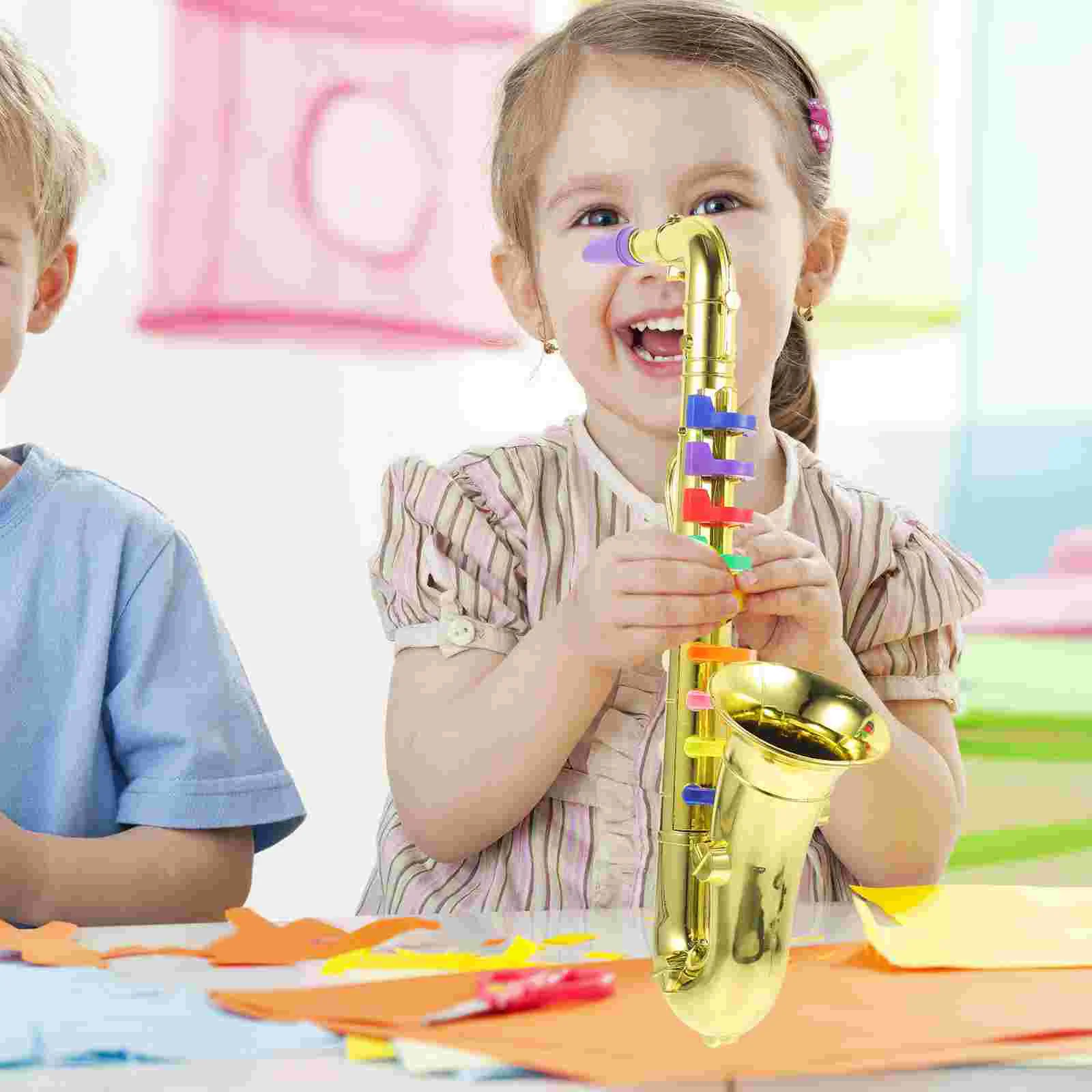 Saxofoon Kinderen Blaasinstrument Speelgoed Kinderen Muziekinstrumenten Voor Volwassenen Kleine Muzikale Trompet Speeltje Educatieve Peuter