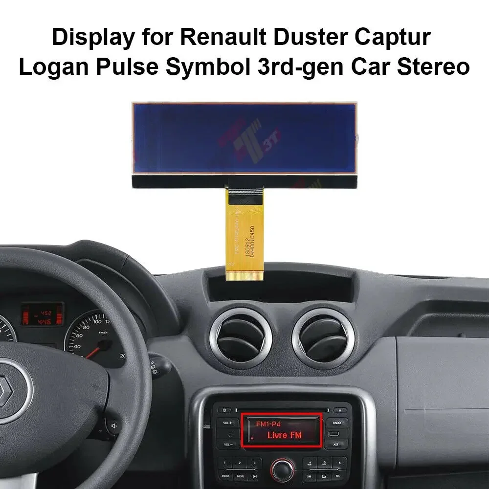 Dashboard LCD  Display for Dacia Duster Logan Lodgy Dokker Sandero and Lada Xray Car Stereo