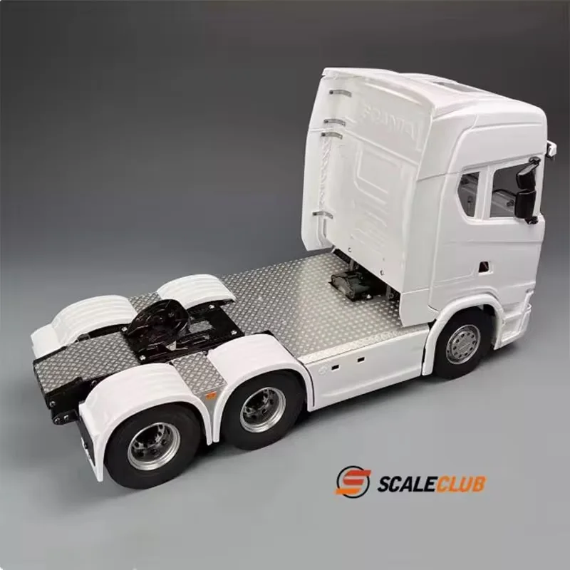 

SCALECLUB 1/14 For SCANIA 770S Stainless Steel Chassis Cover Antiskid Plate Non-slip Platform Side Tool Box