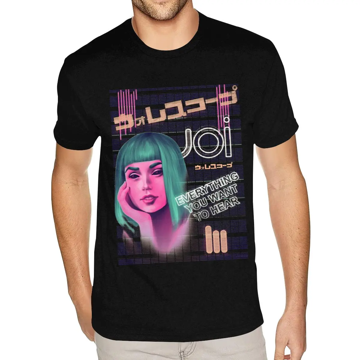 

Рубашка Cute Blade Runner 2049 JOI, футболки для мальчиков, черные футболки 6XL